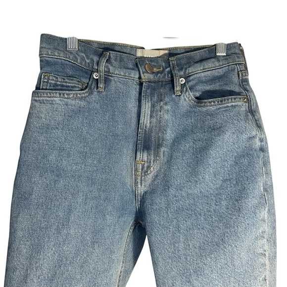 Everlane Med Wash High Waisted Cheeky Cropped Jeans Sz 24 - Picture 2 of 11